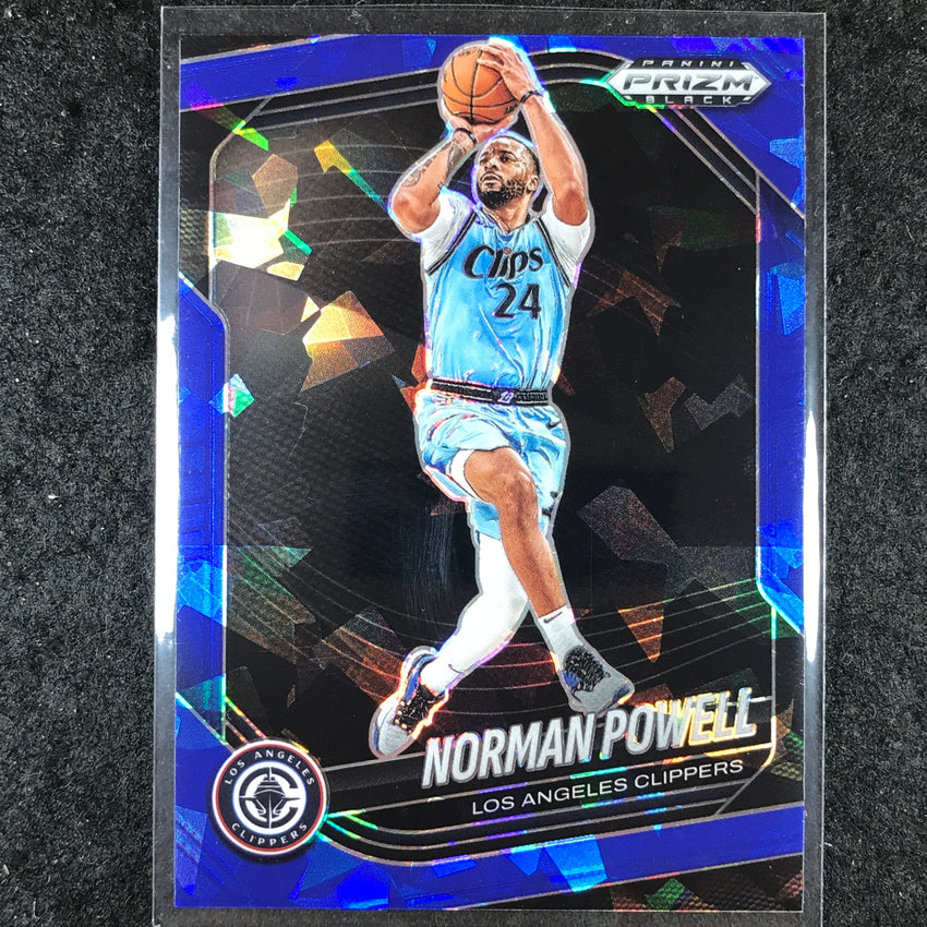 2024-25 Prizm Black NORMAN POWELL Base Blue Ice /125 #55