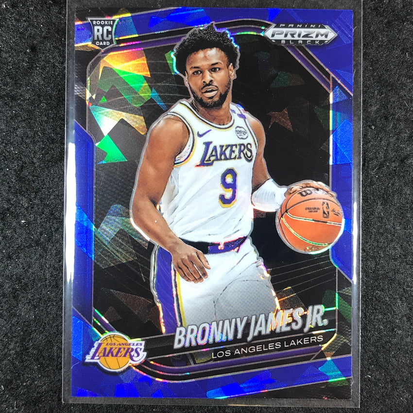 2024-25 Prizm Black BRONNY JAMES JR. Rookie Base Blue Ice /125 #94