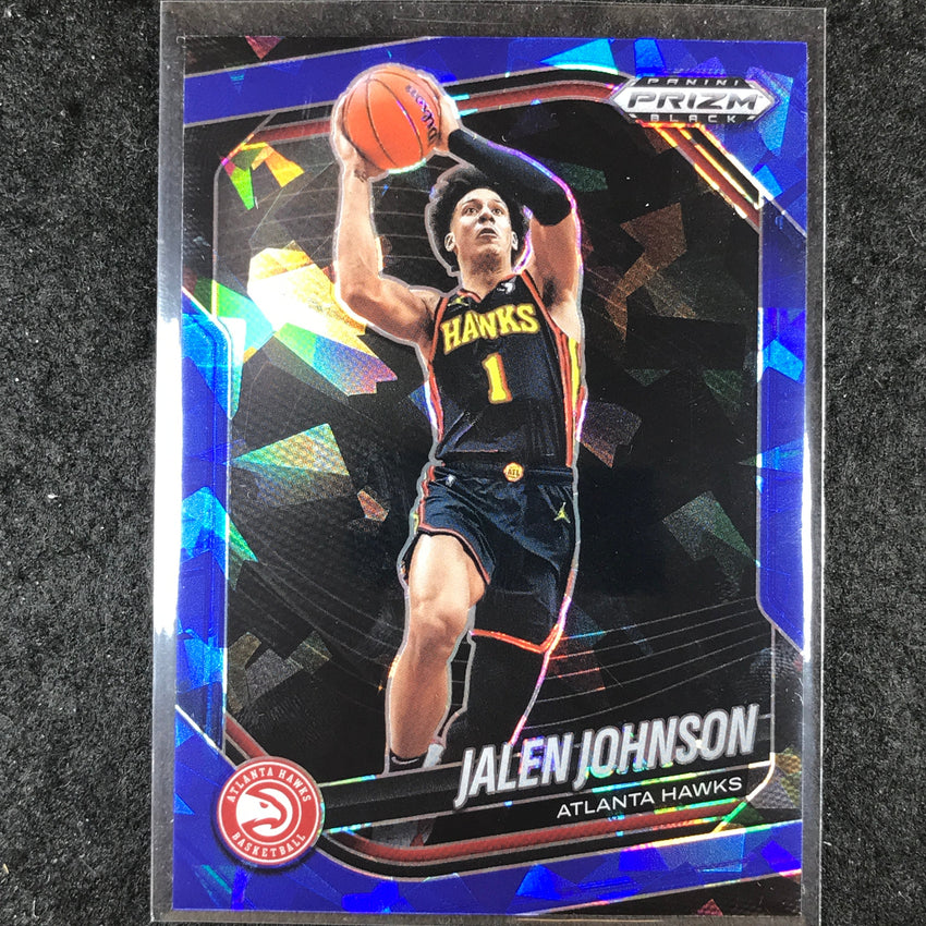 2024-25 Prizm Black JALEN JOHNSON Base Blue Ice /125 #100