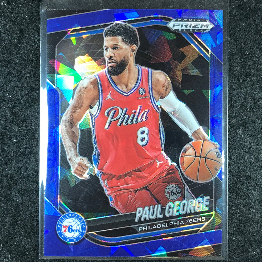2024-25 Prizm Black PAUL GEORGE Base Blue Ice /125 #110