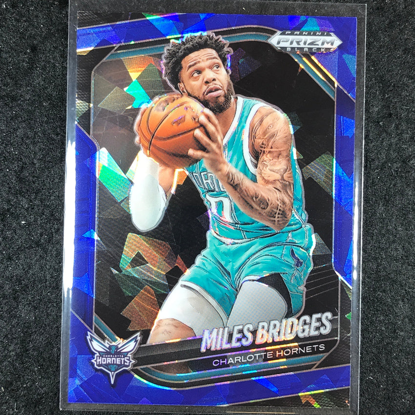 2024-25 Prizm Black MILES BRIDGES Base Blue Ice /125 #123