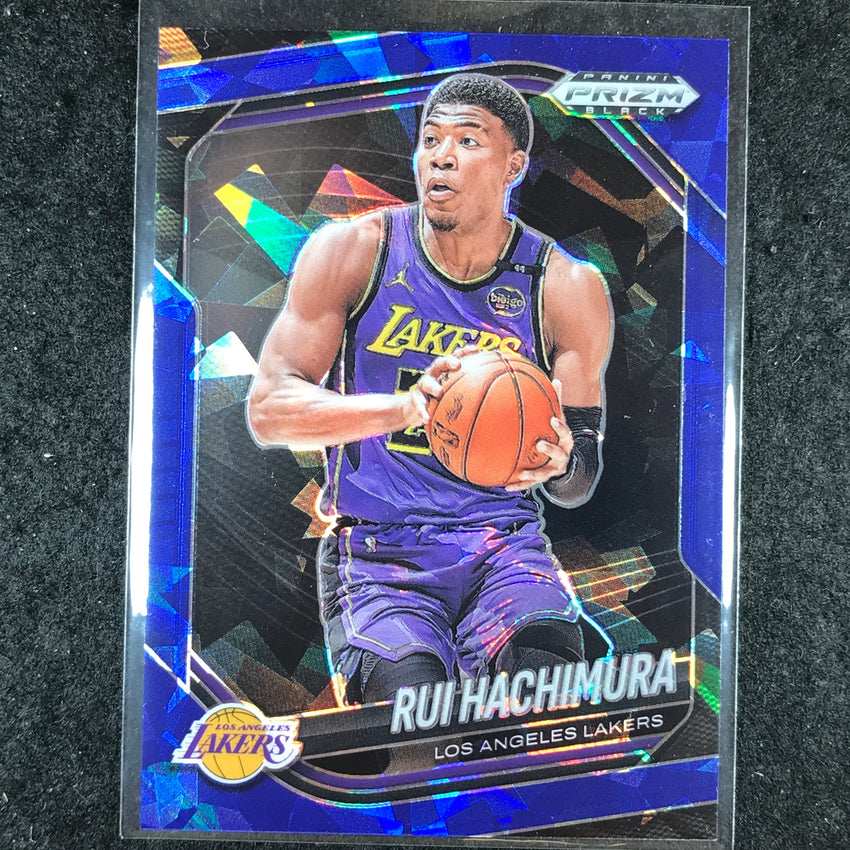 2024-25 Prizm Black RUI HACHIMURA Base Blue Ice /125 #132