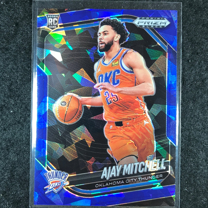 2024-25 Prizm Black AJAY MITCHELL Rookie Base Blue Ice /125 #133