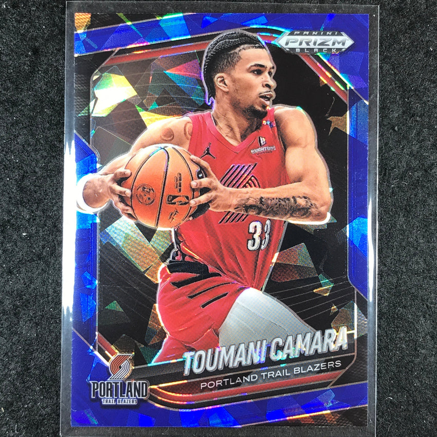 2024-25 Prizm Black TOUMANI CAMARA Base Blue Ice /125 #149