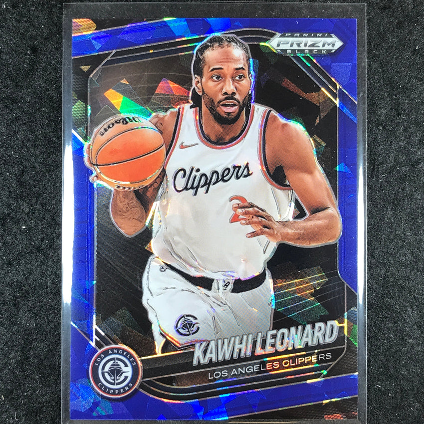 2024-25 Prizm Black KAWHI LEONARD Base Blue Ice /125 #167