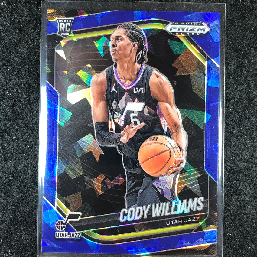 2024-25 Prizm Black CODY WILLIAMS Rookie Base Blue Ice /125 #172