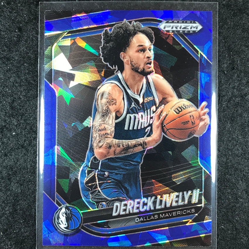 2024-25 Prizm Black DERECK LIVELY II Base Blue Ice /125 #200