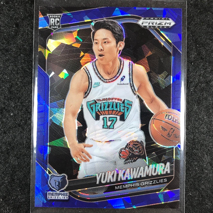2024-25 Prizm Black YUKI KAWAMURA Rookie Base Blue Ice /125 #201