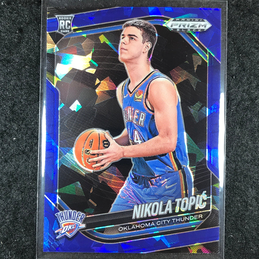 2024-25 Prizm Black NIKOLA TOPIC Rookie Base Blue Ice /125 #205