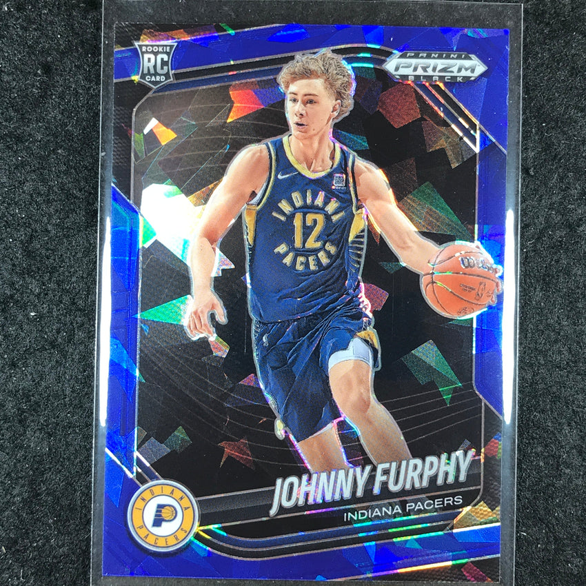 2024-25 Prizm Black JOHNNY FURPHY Rookie Base Blue Ice /125 #206
