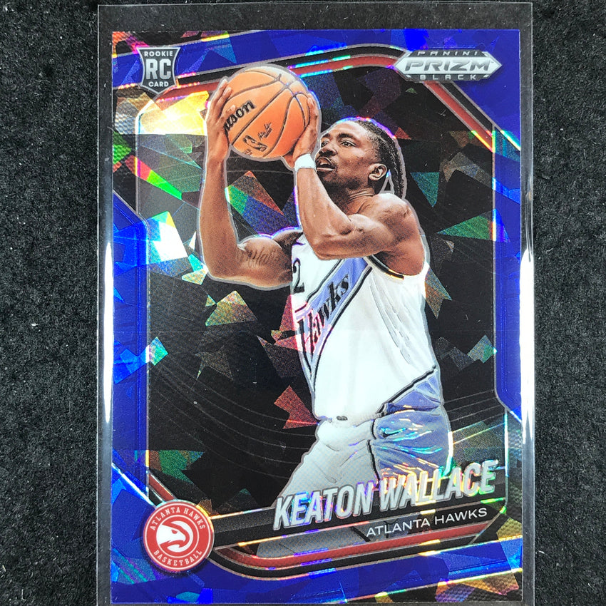 2024-25 Prizm Black KEATON WALLACE Rookie Base Blue Ice /125 #216