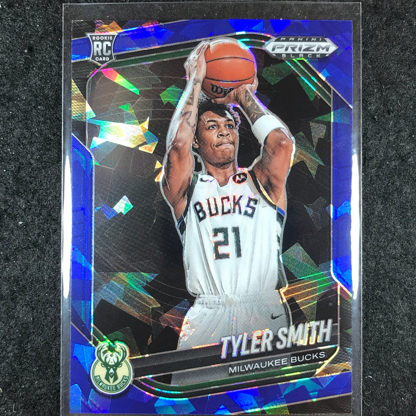 2024-25 Prizm Black TYLER SMITH Rookie Base Blue Ice /125 #243