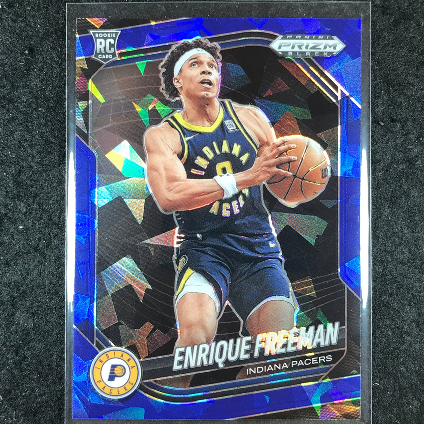 2024-25 Prizm Black ENRIQUE FREEMAN Rookie Base Blue Ice /125 #245
