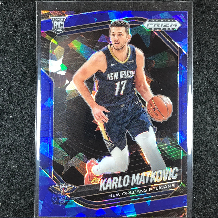 2024-25 Prizm Black KARLO MATKOVIC Rookie Base Blue Ice /125 #248