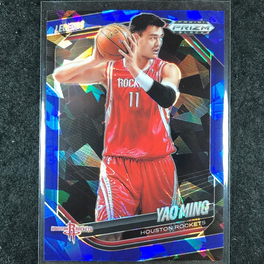 2024-25 Prizm Black YAO MING Base Blue Ice /125 #264