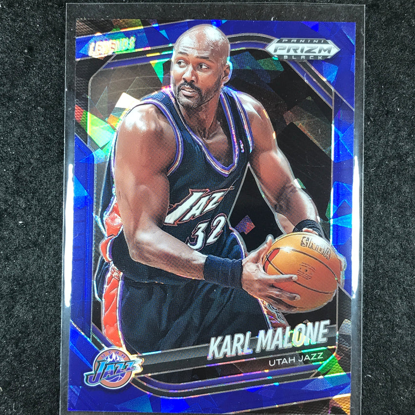 2024-25 Prizm Black KARL MALONE Base Blue Ice /125 #269