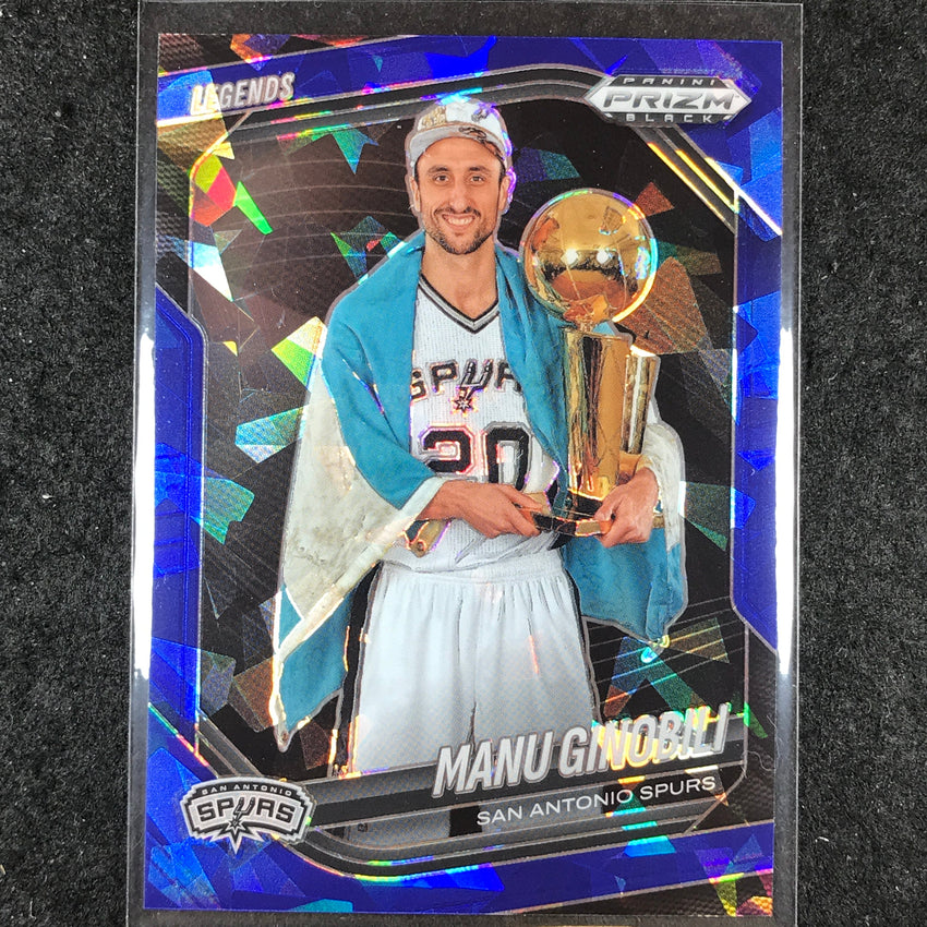 2024-25 Prizm Black MANU GINOBILI Base Blue Ice /125 #279