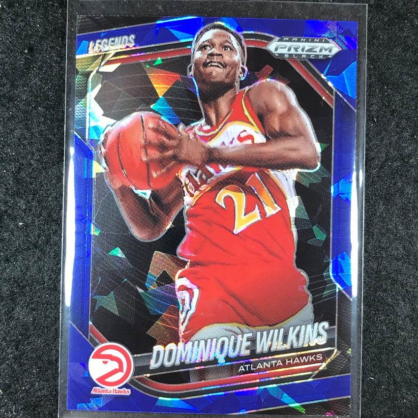 2024-25 Prizm Black DOMINIQUE WILKINS Base Blue Ice /125 #290