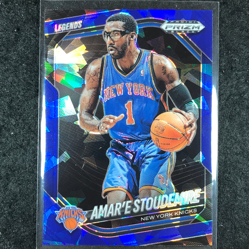 2024-25 Prizm Black AMAR'E STOUDEMIRE Base Blue Ice /125 #298