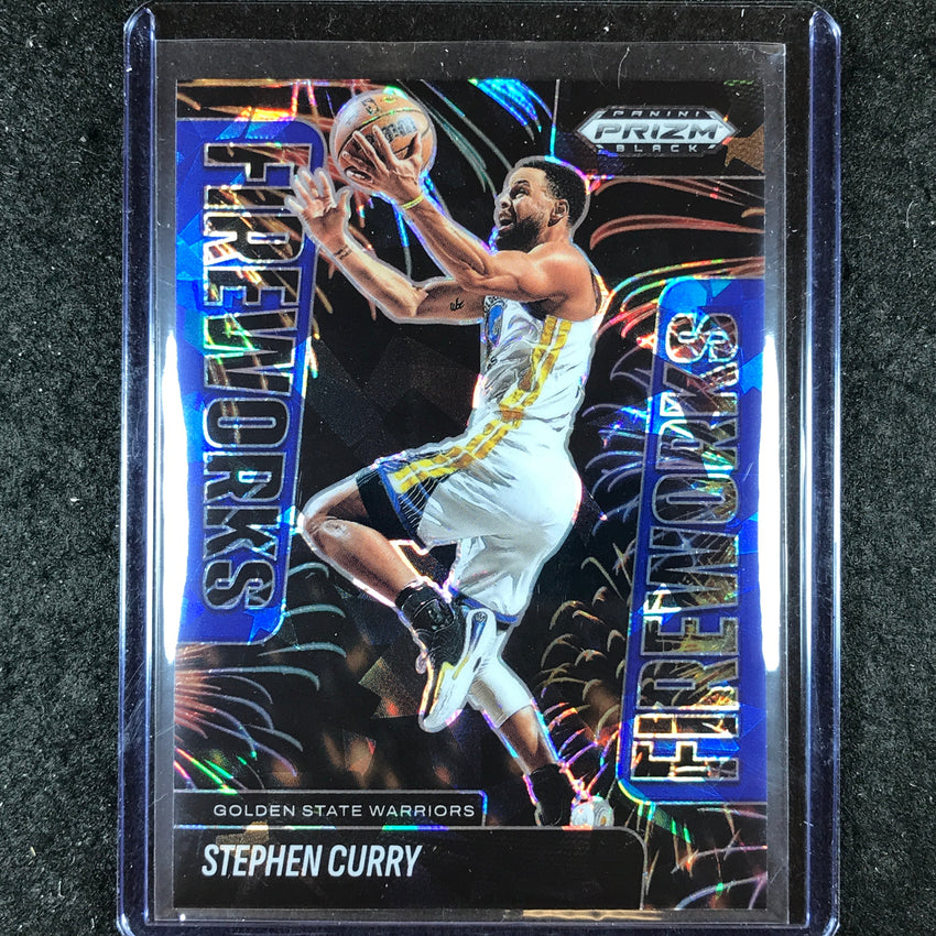 2024-25 Prizm Black STEPHEN CURRY Fireworks Blue Ice 1/125 #2