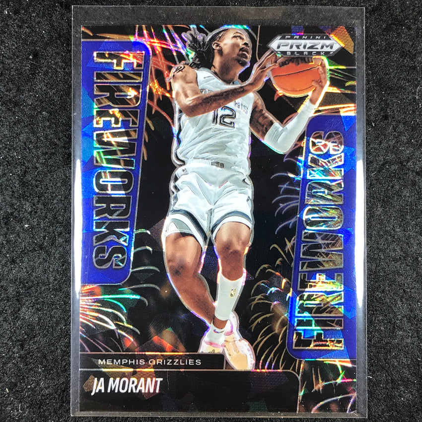 2024-25 Prizm Black JA MORANT Fireworks Blue Ice 10/125 #4