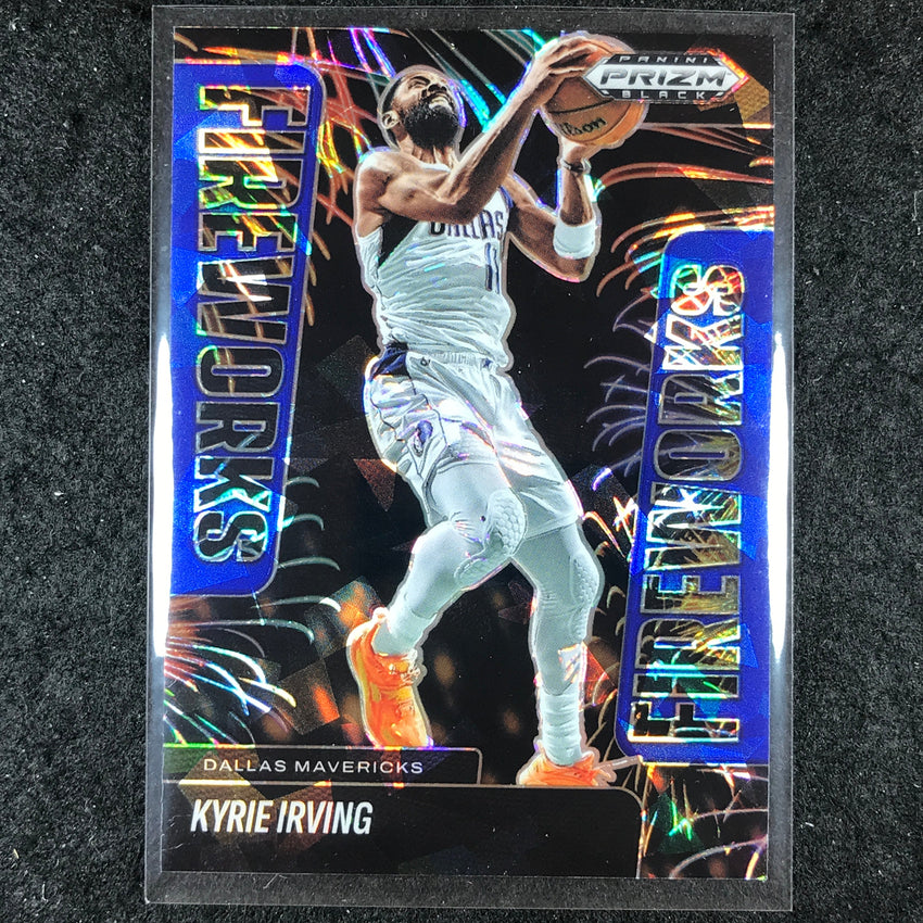 2024-25 Prizm Black KYRIE IRVING Fireworks Blue Ice 74/125 #11