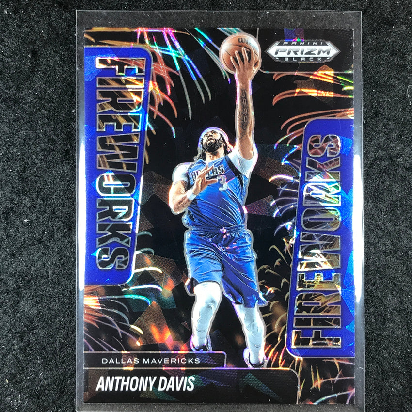 2024-25 Prizm Black ANTHONY DAVIS Fireworks Blue Ice 50/125 #15