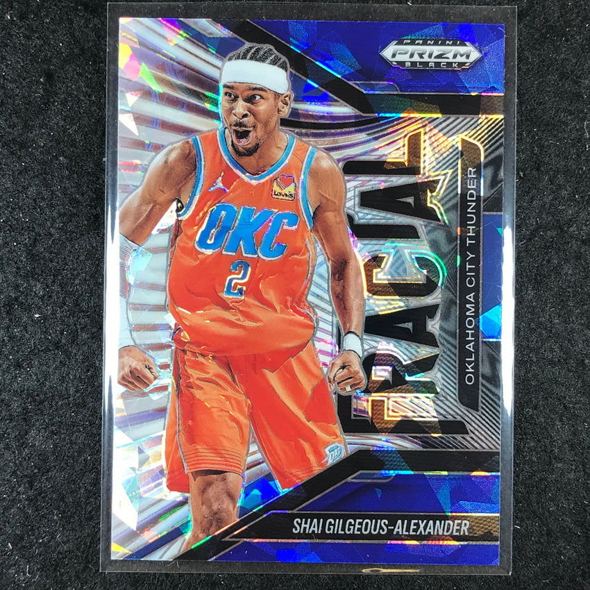 2024-25 Prizm Black SHAI GILGEOUS-ALEXANDER Fractal Blue Ice 26/125 #4