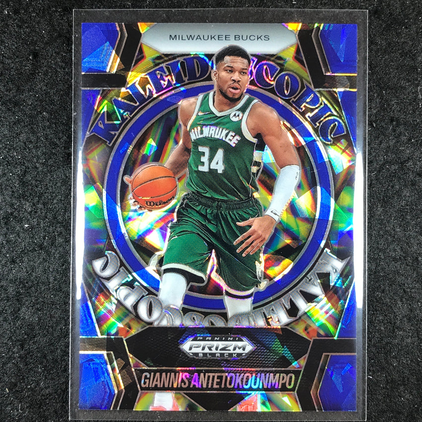2024-25 Prizm Black GIANNIS ANTETOKOUNMPO Kaleidoscopic Blue Ice 17/125 #2
