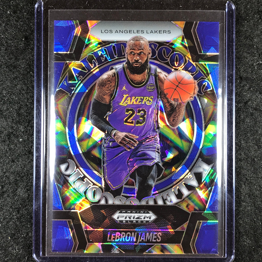 2024-25 Prizm Black LEBRON JAMES Kaleidoscopic Blue Ice 94/125 #6