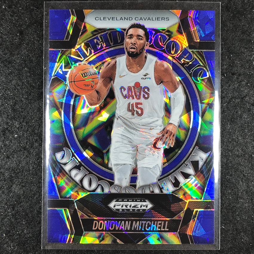 2024-25 Prizm Black DONOVAN MITCHELL Kaleidoscopic Blue Ice 40/125 #10
