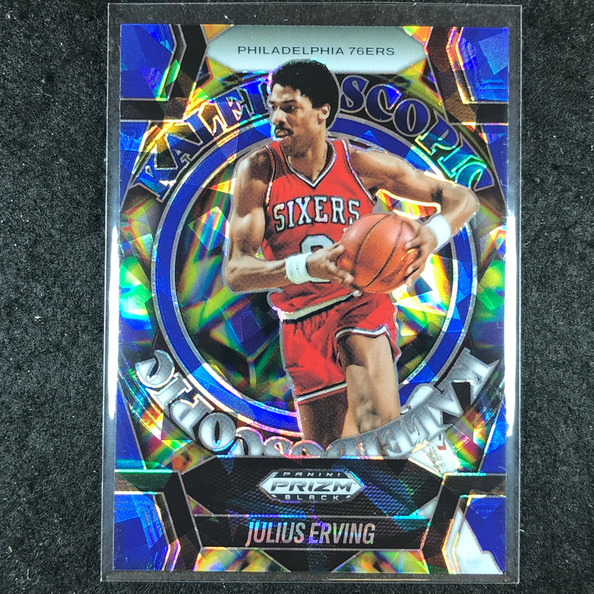 2024-25 Prizm Black JULIUS ERVING Kaleidoscopic Blue Ice 36/125 #22