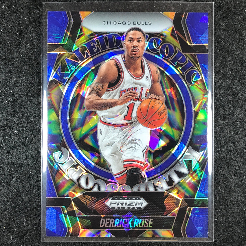 2024-25 Prizm Black DERRICK ROSE Kaleidoscopic Blue Ice 85/125 #30