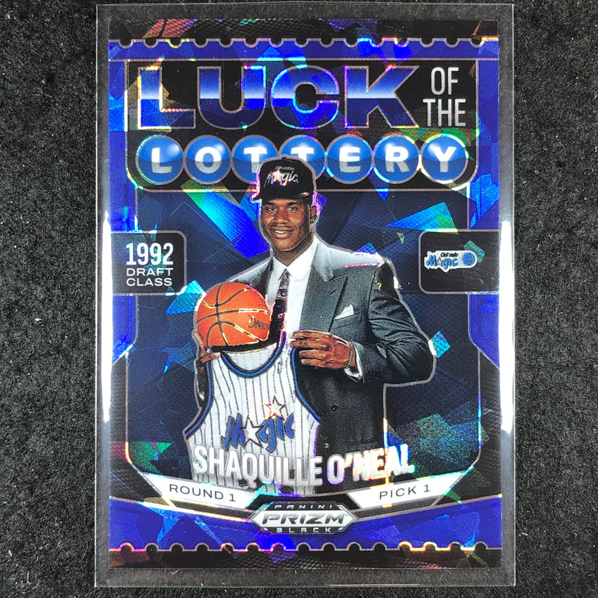 2024-25 Prizm Black SHAQUILLE O'NEAL Luck of the Lottery Blue Ice 114/125 #2
