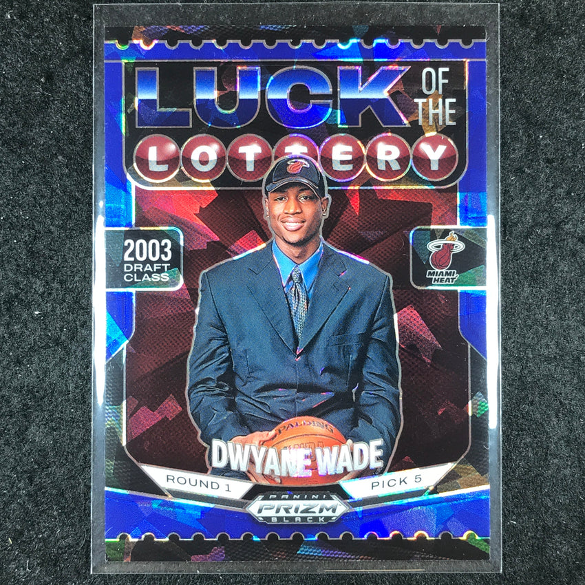 2024-25 Prizm Black DWYANE WADE Luck of the Lottery Blue Ice 57/125 #5