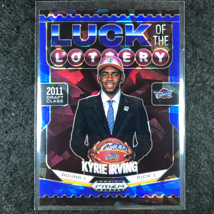 2024-25 Prizm Black KYRIE IRVING Luck of the Lottery Blue Ice 88/125 #10