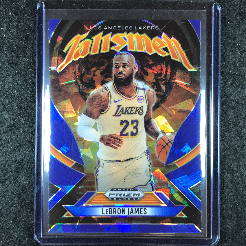2024-25 Prizm Black LEBRON JAMES Talismen Blue Ice 33/125 #4