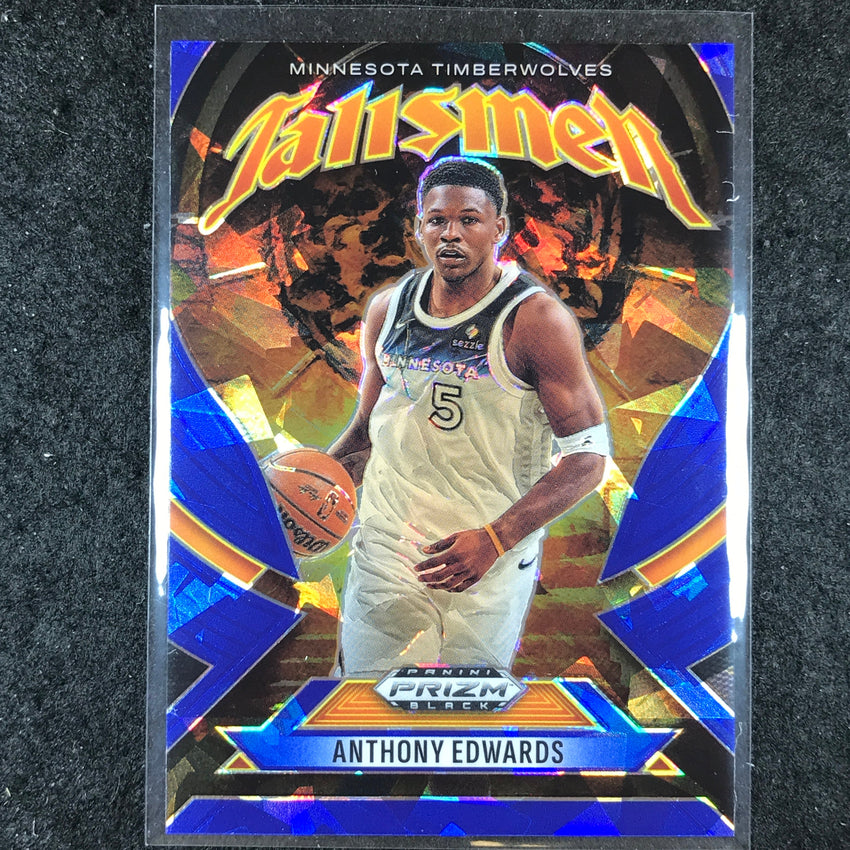 2024-25 Prizm Black ANTHONY EDWARDS Talismen Blue Ice 2/125 #11