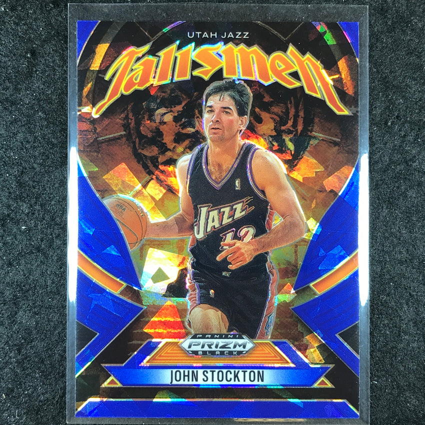 2024-25 Prizm Black JOHN STOCKTON Talismen Blue Ice 72/125 #18
