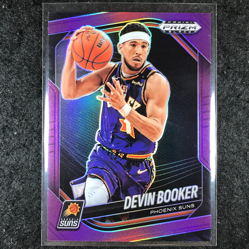 2024-25 Prizm Black DEVIN BOOKER Base Purple 12/99 #11