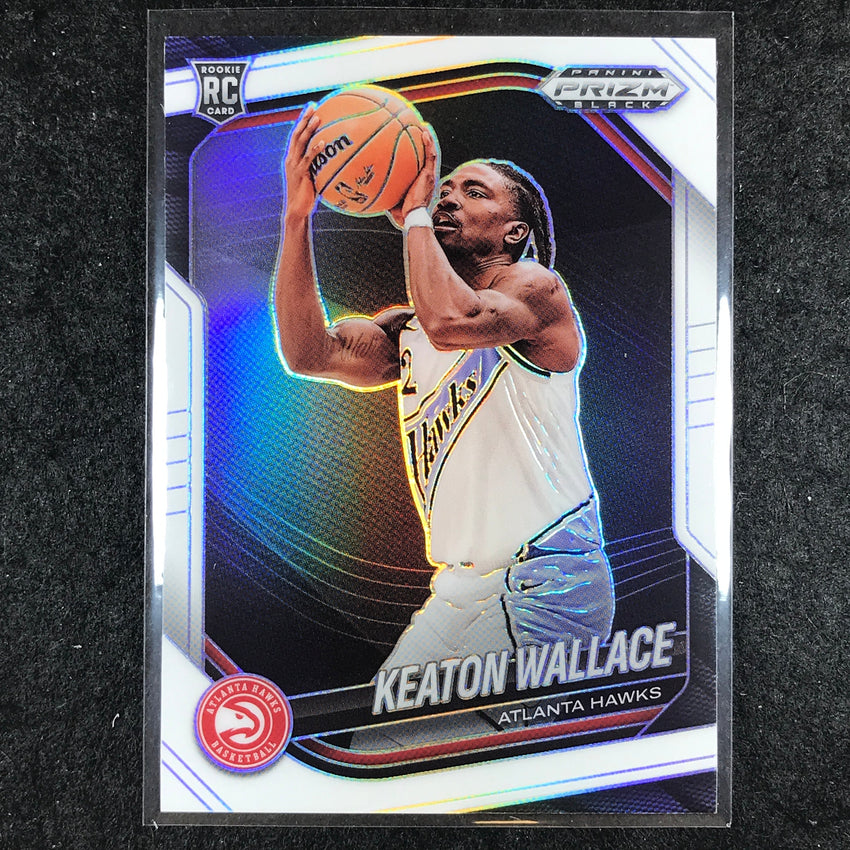 2024-25 Prizm Black KEATON WALLACE Rookie Base White /175 #216