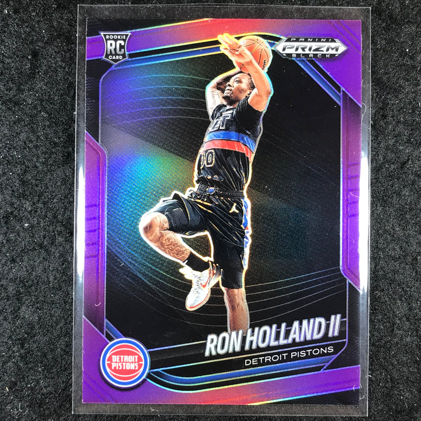 2024-25 Prizm Black RON HOLLAND II Rookie Base Purple 96/99 #28