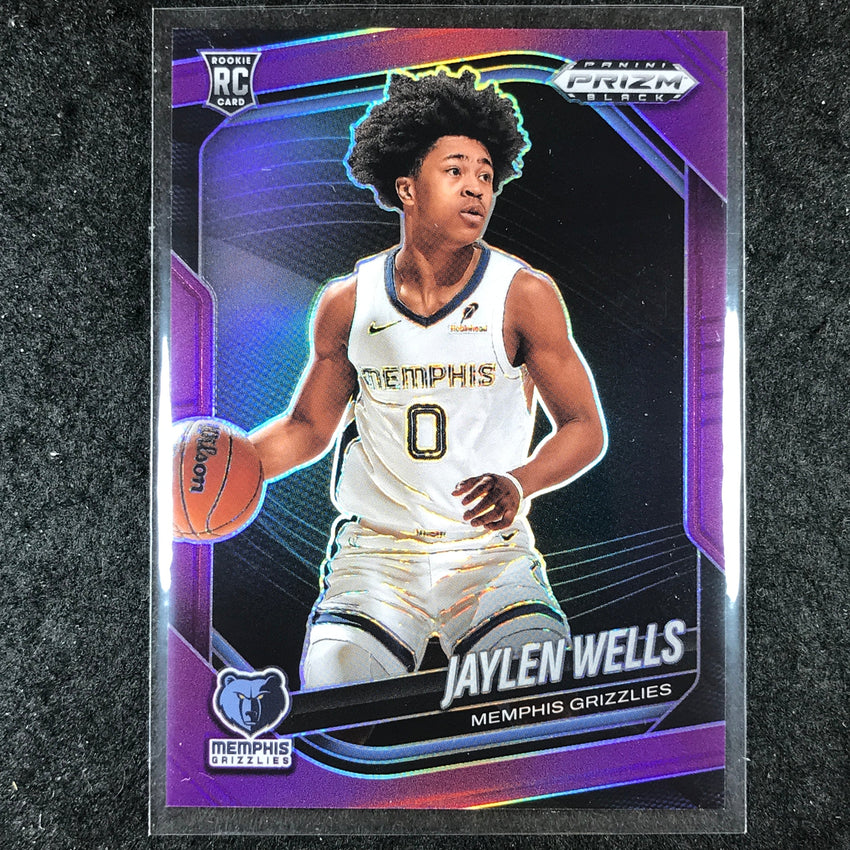 2024-25 Prizm Black JAYLEN WELLS Rookie Base Purple 58/99 #34
