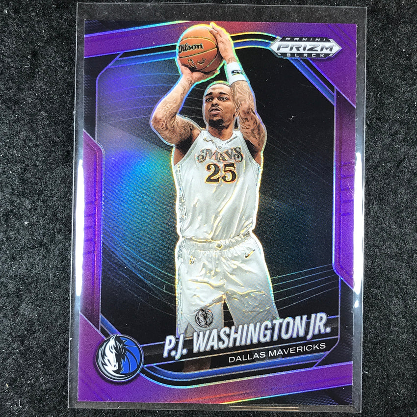 2024-25 Prizm Black P.J. WASHINGTON JR. Base Purple 54/99 #38