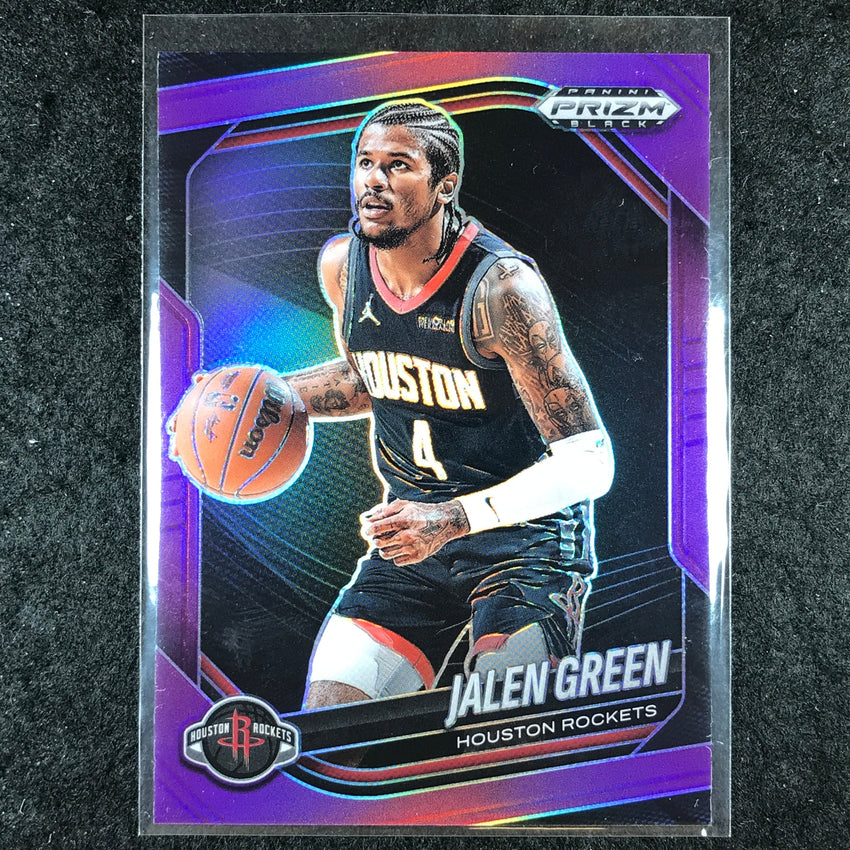 2024-25 Prizm Black JALEN GREEN Base Purple 77/99 #57