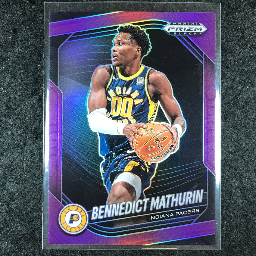2024-25 Prizm Black BENNEDICT MATHURIN Base Purple 84/99 #59