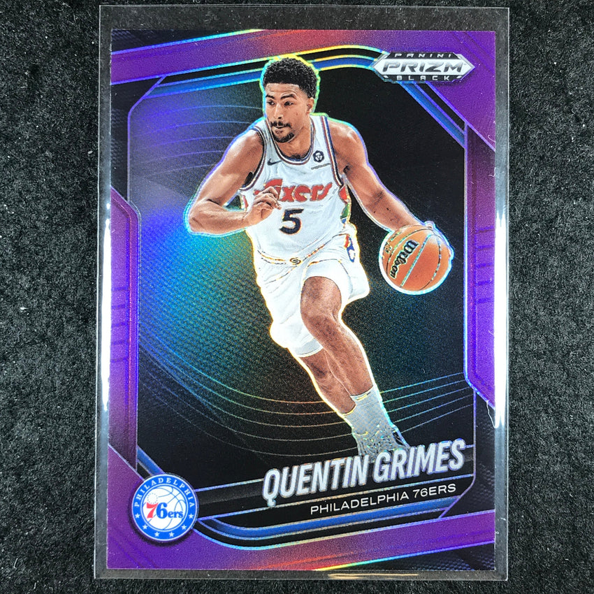 2024-25 Prizm Black QUENTIN GRIMES Base Purple 65/99 #63