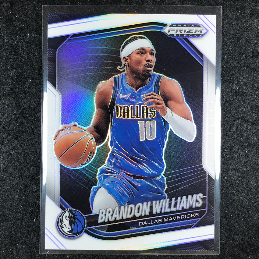 2024-25 Prizm Black BRANDON WILLIAMS Base White /175 #219