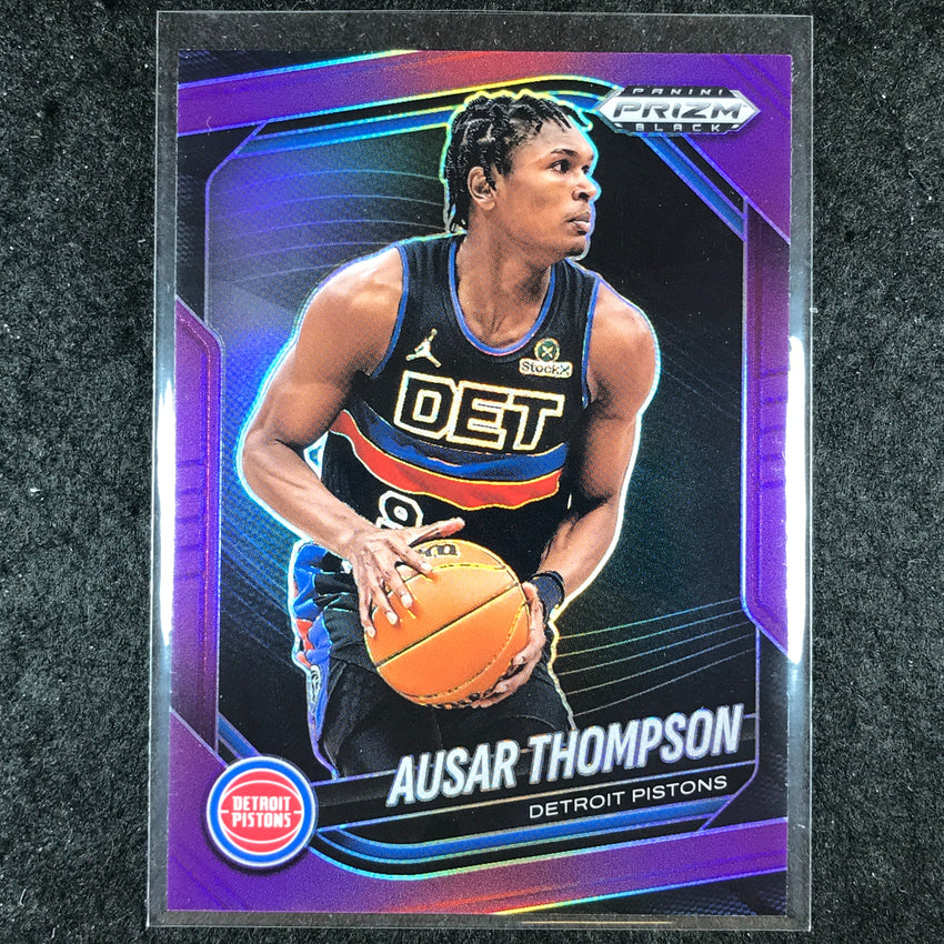 2024-25 Prizm Black AUSAR THOMPSON Base Purple 27/99 #90