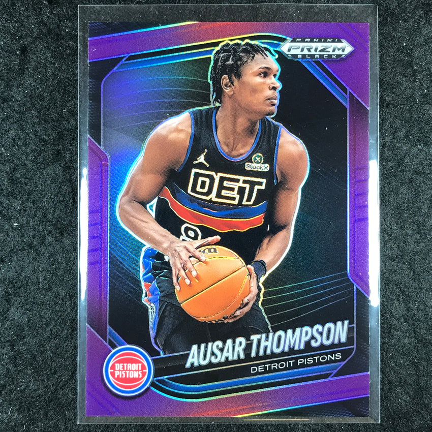 2024-25 Prizm Black AUSAR THOMPSON Base Purple 13/99 #90